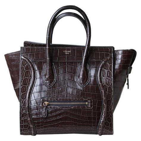 celine crocodile bag price|More.